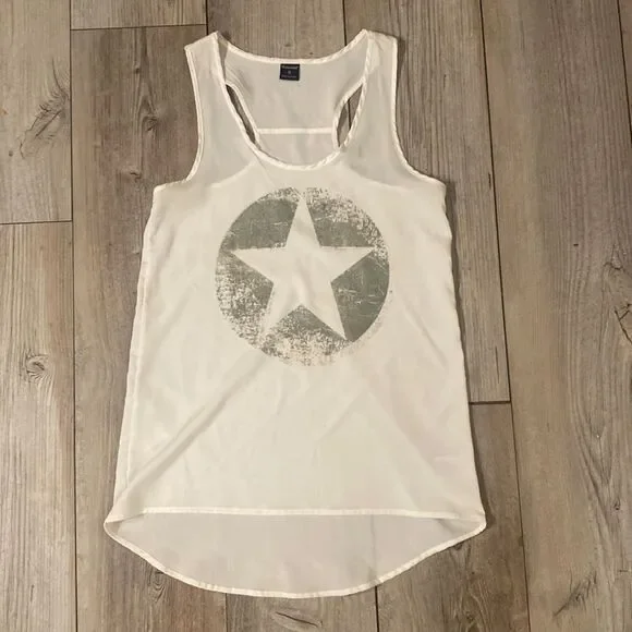 Stranded Small Sheer Tank Tunic - Picture 1 of 5